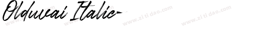 Olduvai Italic字体转换